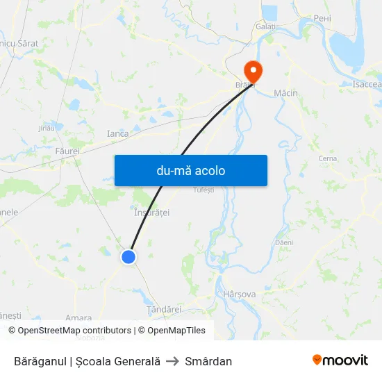 Harta de Bărăganul | Școala Generală către Smârdan