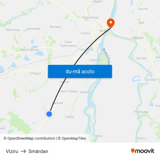 Harta de Viziru către Smârdan