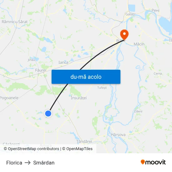 Harta de Florica către Smârdan
