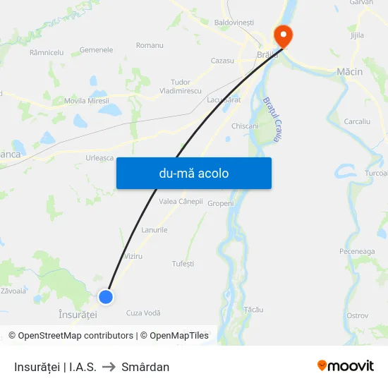 Harta de Insurăței | I.A.S. către Smârdan