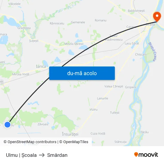Harta de Ulmu | Școala către Smârdan