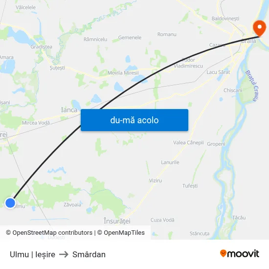 Harta de Ulmu | Ieșire către Smârdan