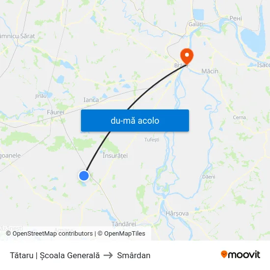 Harta de Tătaru | Școala Generală către Smârdan