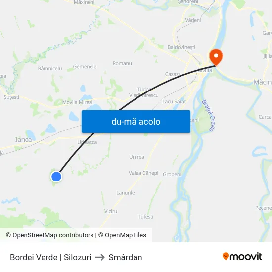 Harta de Bordei Verde | Silozuri către Smârdan