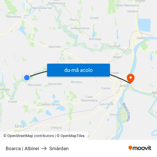 Harta de Boarca | Albinei către Smârdan