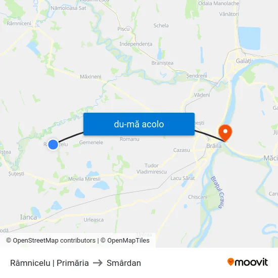 Harta de Râmnicelu | Primăria către Smârdan