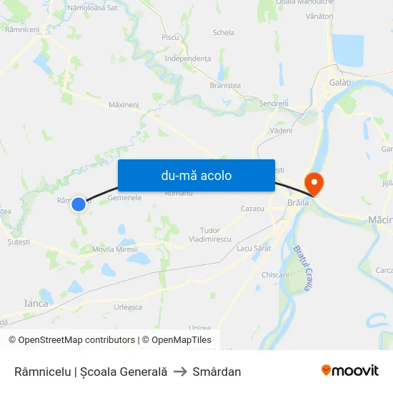 Harta de Râmnicelu | Școala Generală către Smârdan
