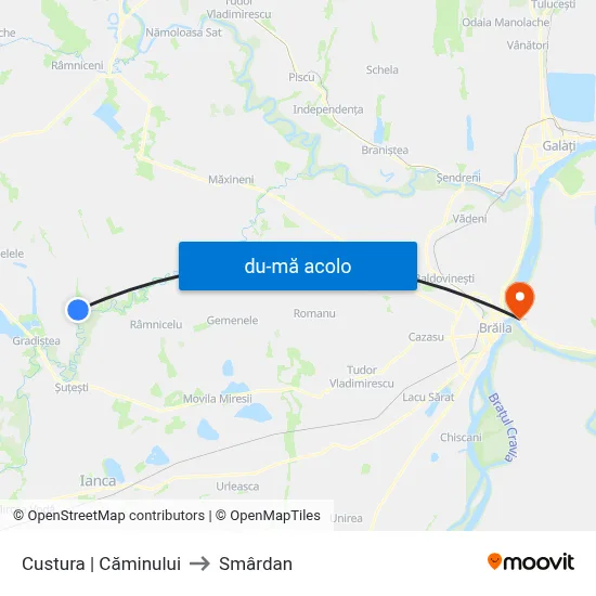 Harta de Custura | Căminului către Smârdan