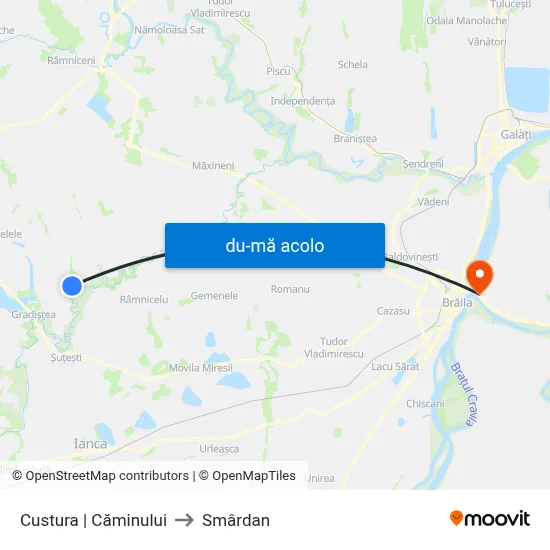 Harta de Custura | Căminului către Smârdan