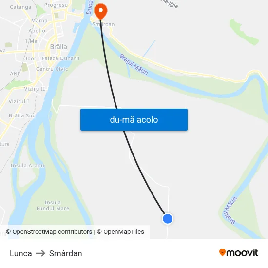 Harta de Lunca către Smârdan