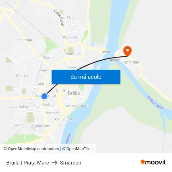 Harta de Brăila | Piața Mare către Smârdan