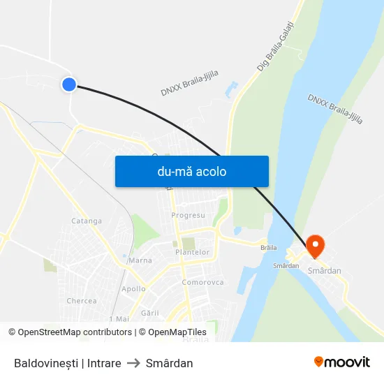 Harta de Baldovinești | Intrare către Smârdan