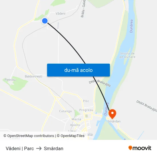 Harta de Vădeni | Parc către Smârdan