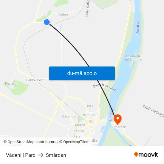 Harta de Vădeni | Parc către Smârdan