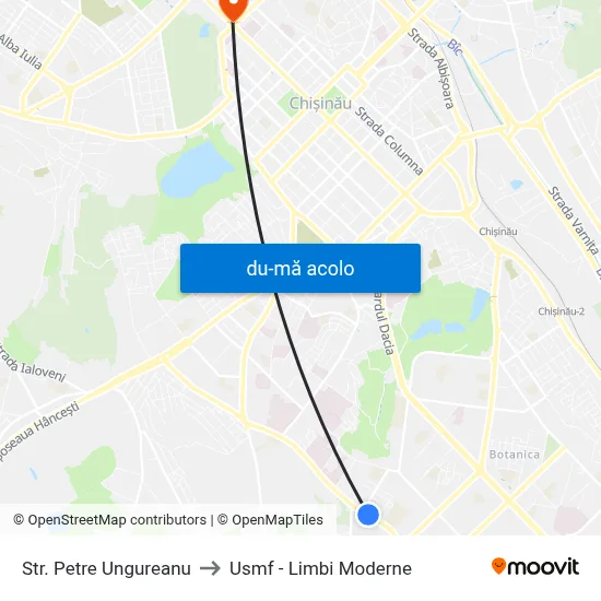 Harta de Str. Petre Ungureanu către Usmf - Limbi Moderne