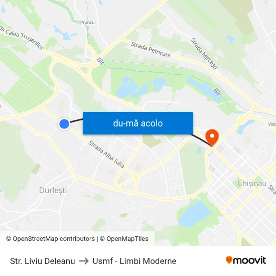 Harta de Str. Liviu Deleanu către Usmf - Limbi Moderne