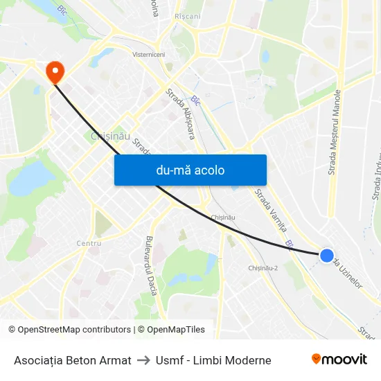 Harta de Asociația Beton Armat către Usmf - Limbi Moderne