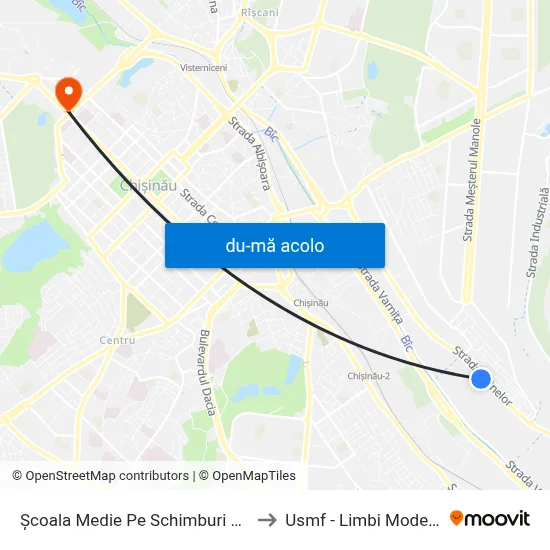 Harta de Școala Medie Pe Schimburi Nr. 3 către Usmf - Limbi Moderne