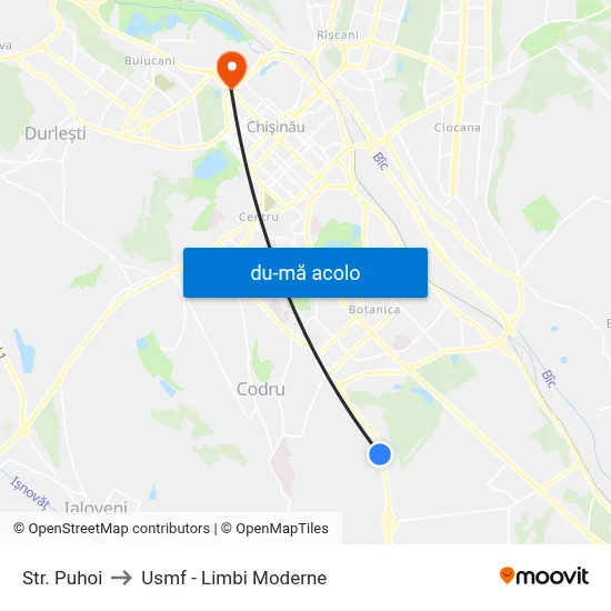 Harta de Str. Puhoi către Usmf - Limbi Moderne