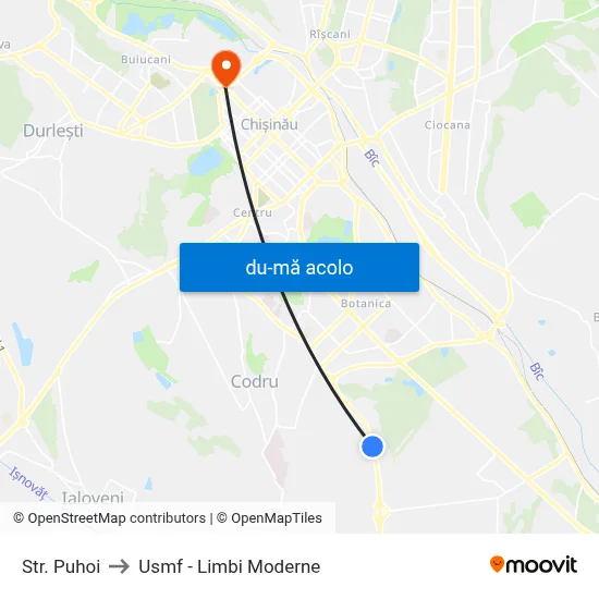 Harta de Str. Puhoi către Usmf - Limbi Moderne