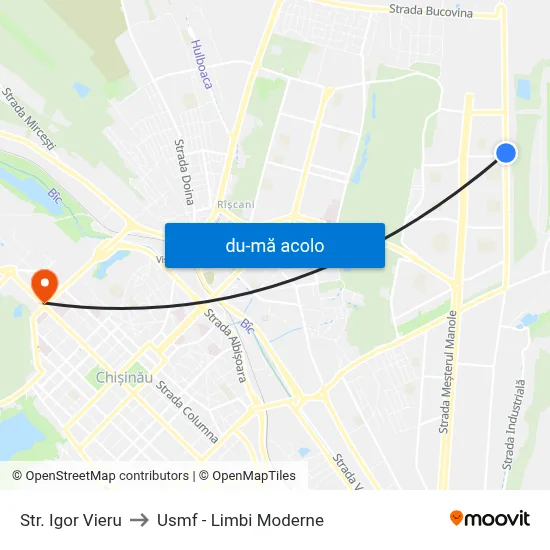 Harta de Str. Igor Vieru către Usmf - Limbi Moderne