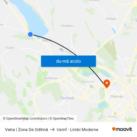 Harta de Vatra | Zona De Odihnă către Usmf - Limbi Moderne
