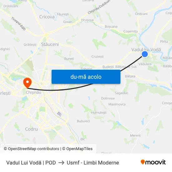 Harta de Vadul Lui Vodă | POD către Usmf - Limbi Moderne