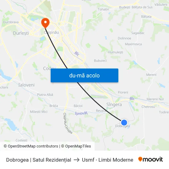 Harta de Dobrogea | Satul Rezidențial către Usmf - Limbi Moderne