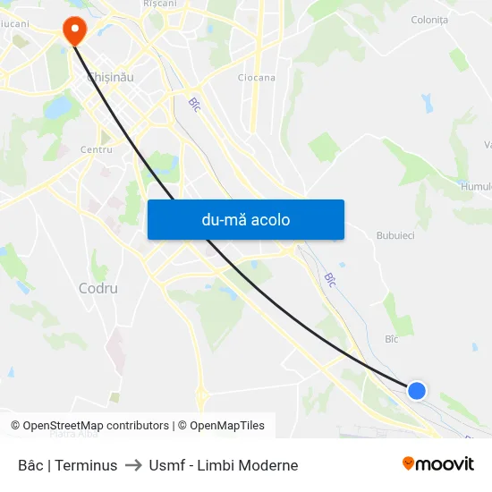 Harta de Bâc | Terminus către Usmf - Limbi Moderne