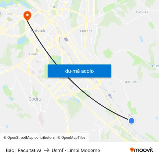 Harta de Bâc | Facultativă către Usmf - Limbi Moderne
