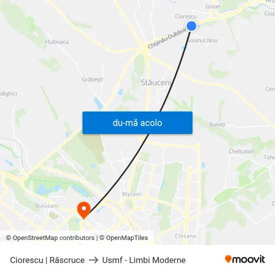 Harta de Ciorescu | Răscruce către Usmf - Limbi Moderne