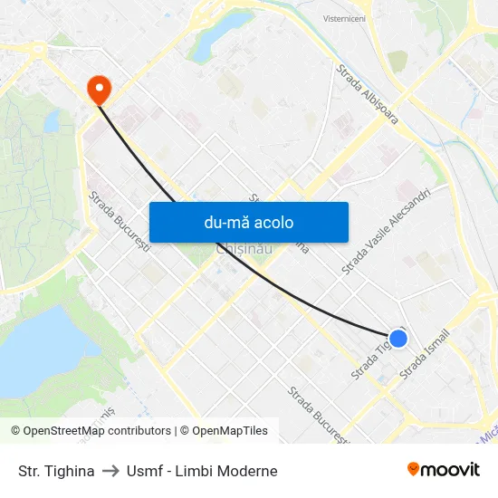 Harta de Str. Tighina către Usmf - Limbi Moderne