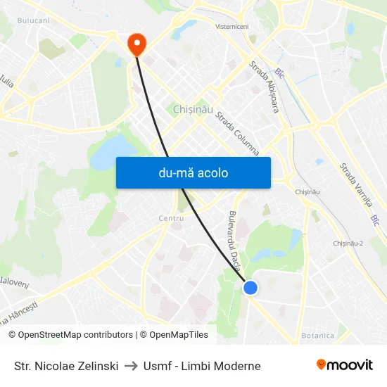 Harta de Str. Nicolae Zelinski către Usmf - Limbi Moderne