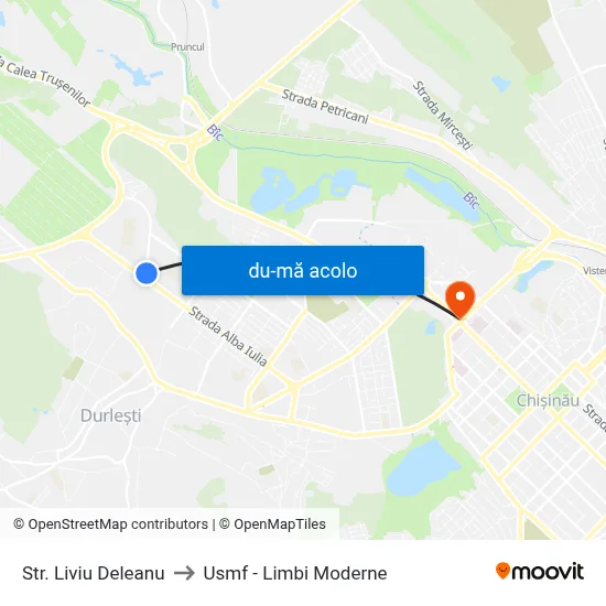 Harta de Str. Liviu Deleanu către Usmf - Limbi Moderne