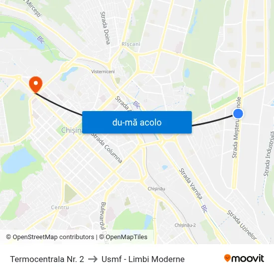 Harta de Termocentrala Nr. 2 către Usmf - Limbi Moderne