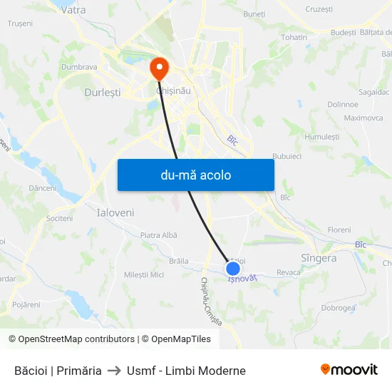 Harta de Băcioi | Primăria către Usmf - Limbi Moderne