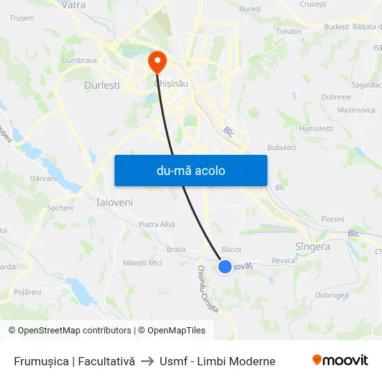 Harta de Frumușica | Facultativă către Usmf - Limbi Moderne
