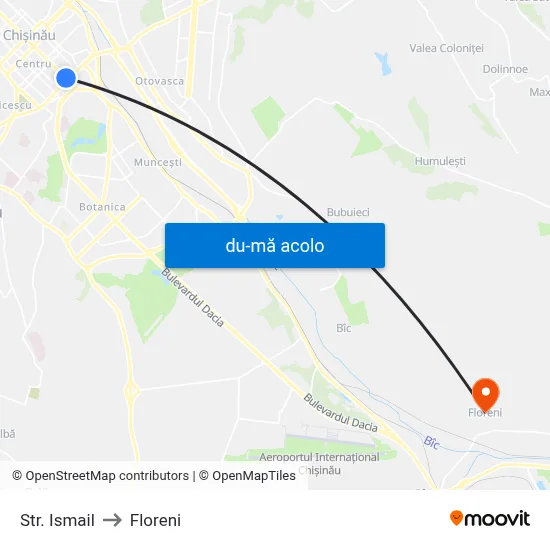 Harta de Str. Ismail către Floreni