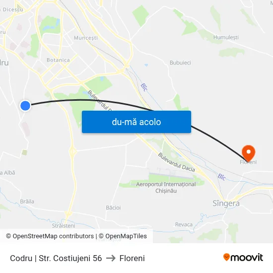 Harta de Codru | Str. Costiujeni 56 către Floreni