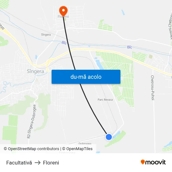 Harta de Facultativă către Floreni