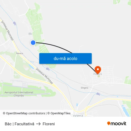 Harta de Bâc | Facultativă către Floreni