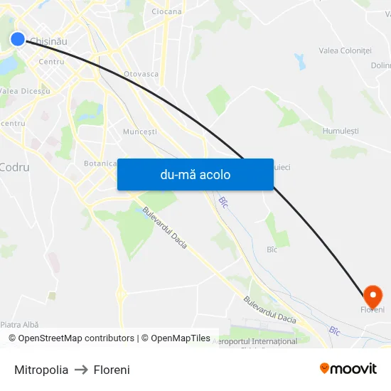 Harta de Mitropolia către Floreni