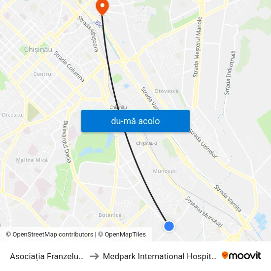 Harta de Asociația Franzeluța către Medpark International Hospital