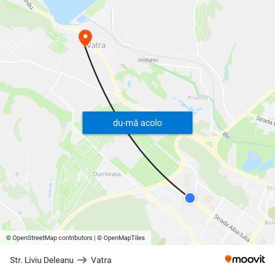 Harta de Str. Liviu Deleanu către Vatra