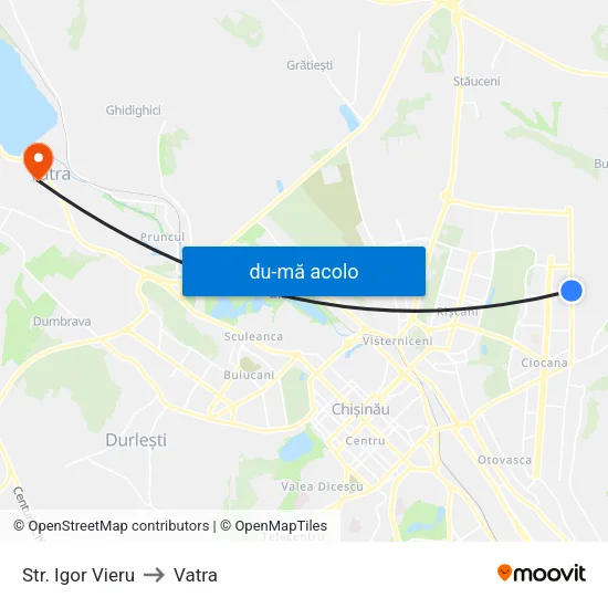 Harta de Str. Igor Vieru către Vatra
