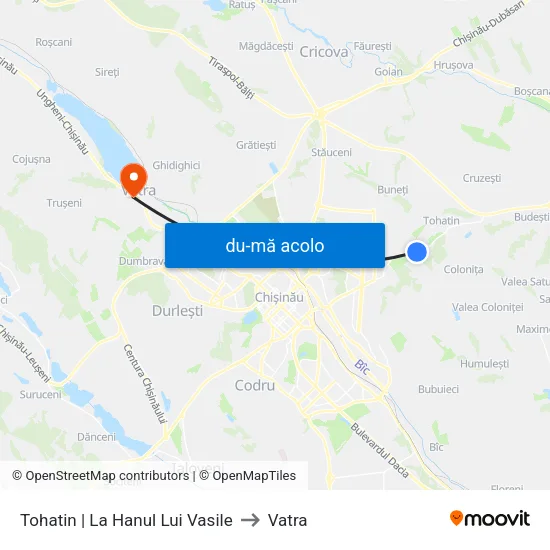 Harta de Tohatin | La Hanul Lui Vasile către Vatra
