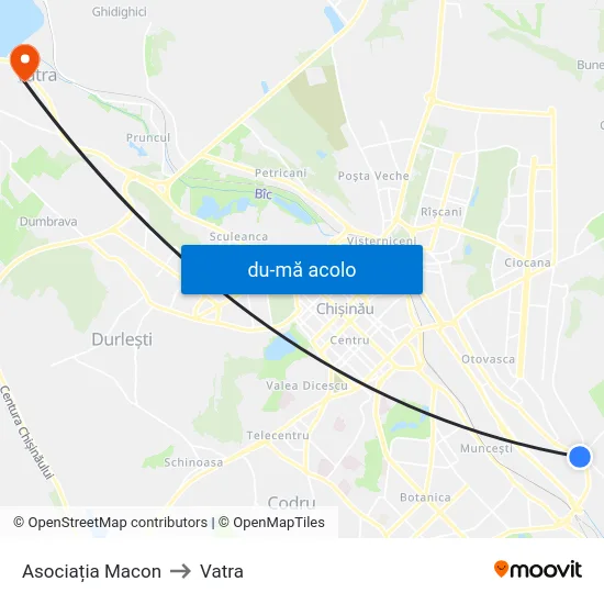 Harta de Asociația Macon către Vatra