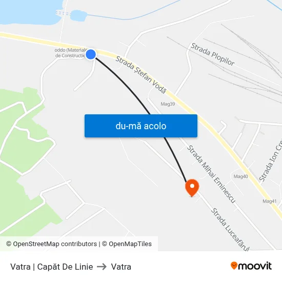 Harta de Vatra | Capăt De Linie către Vatra