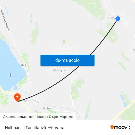 Harta de Hulboaca | Facultativă către Vatra
