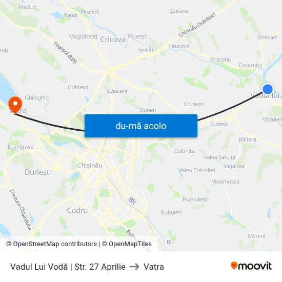 Harta de Vadul Lui Vodă | Str. 27 Aprilie către Vatra